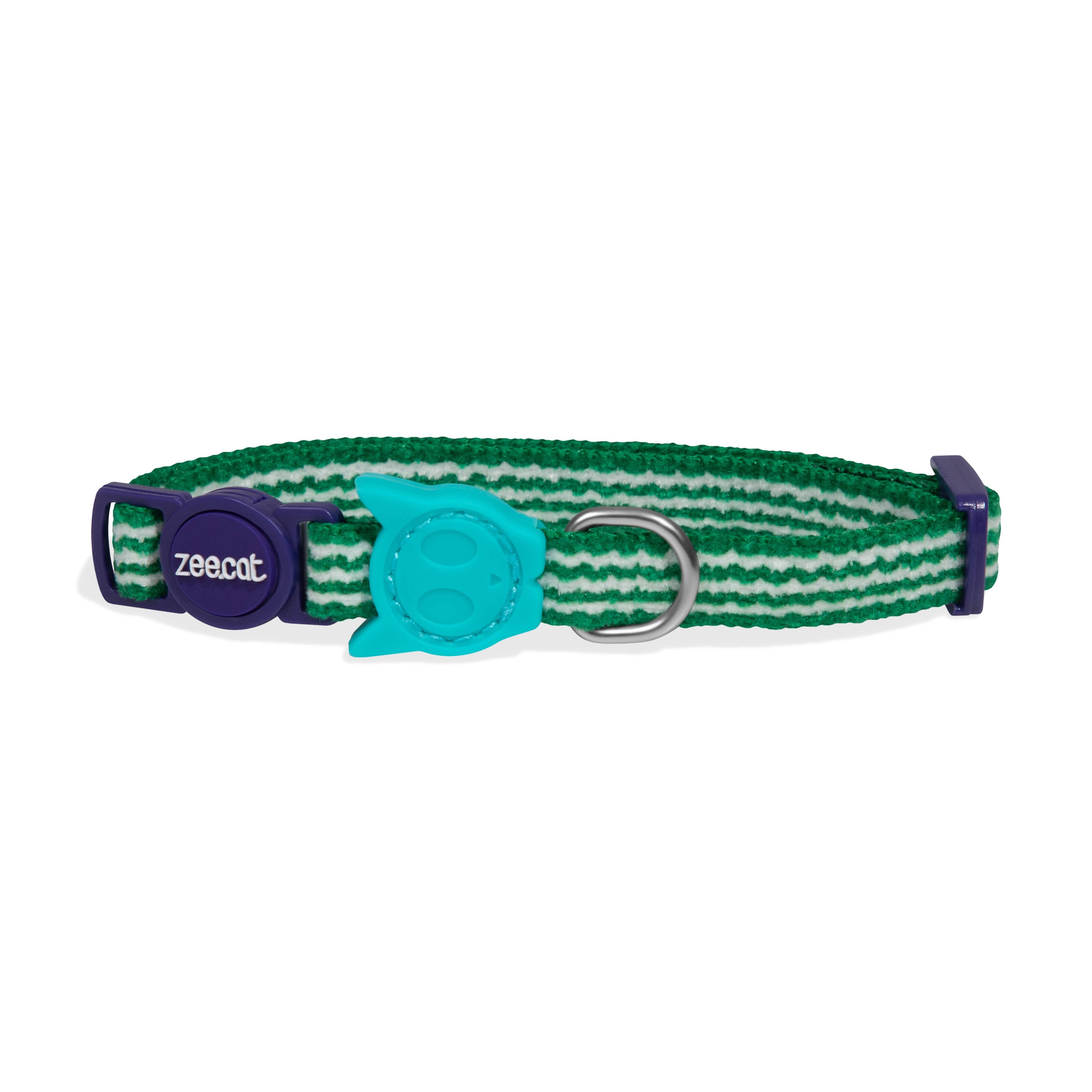 Coleira para gato Zee.cat Velvet Vibes Verde | Tamanho único