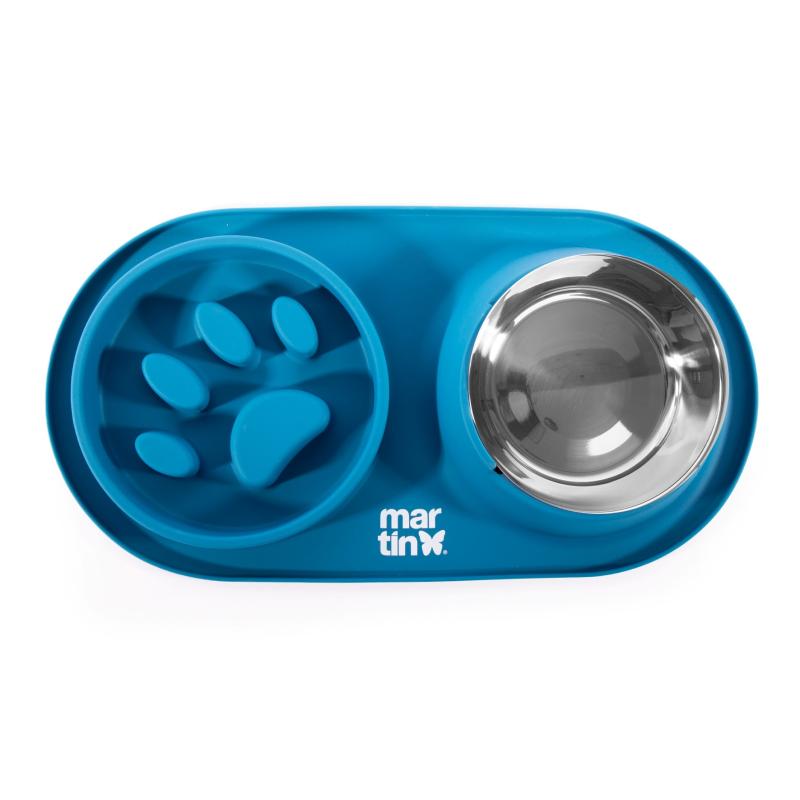 Comedouro Slow Feeder Silicone / Bebedouro Inox