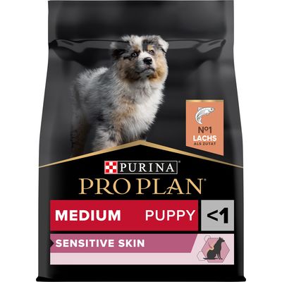 Pro Plan Sensitive Skin Medium Puppy - Ração seca para cachorro médio com pele sensível - Salmão