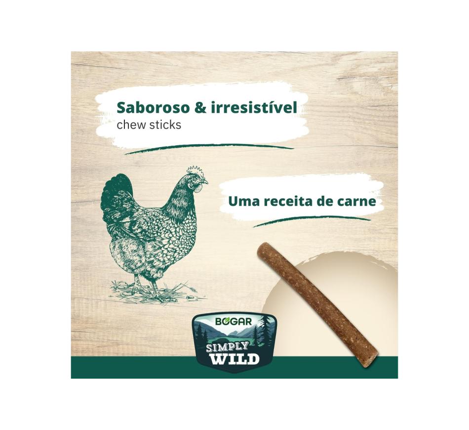 Bogar Simply Wild Gourmet Sticks Chicken - 110 g