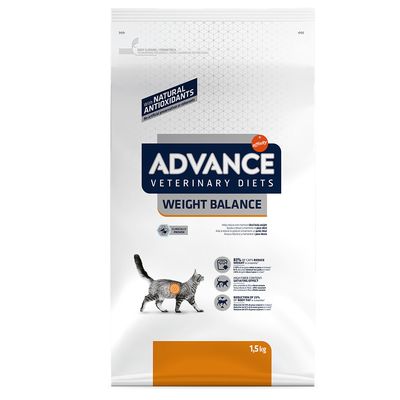 Advance Veterinary Diets Weight Balance, ração seca para gatos - DOGGIE STORE