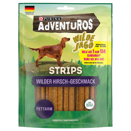 Adventuros Strips Veado Selvagem |  90 g - DOGGIE STORE
