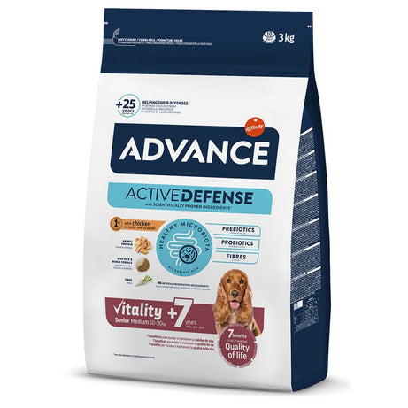 Advance  Ração Cão Medium Senior +7 Frango & Arroz - DOGGIE STORE