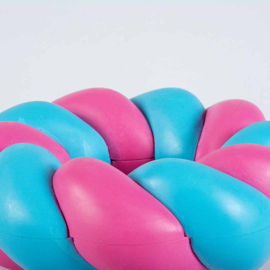 Coockoo MALLOW RING Dog Toy - Blue & Pink