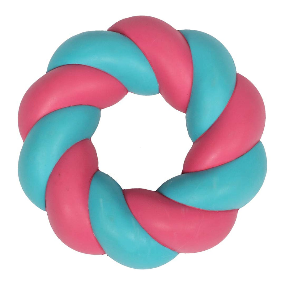 Coockoo MALLOW RING Dog Toy - Blue & Pink