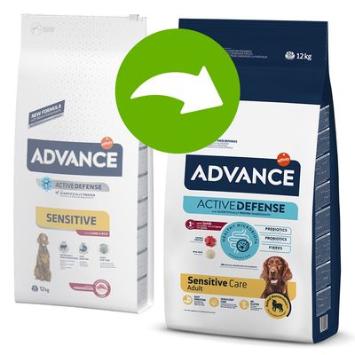 Advance Ração Seca Cão Sensitive Adult com Cordeiro e Arroz - DOGGIE STORE