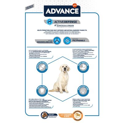 Advance Ração Cão Maxi Adult Frango & Arroz | 14 kg - DOGGIE STORE