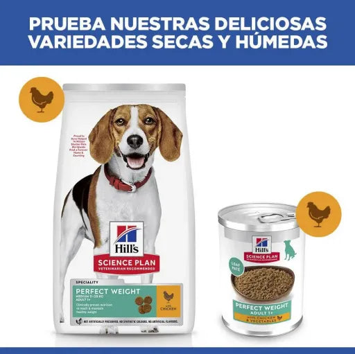 Hills Science Plan Dog Perfect Weight Medium Adult with Chicken