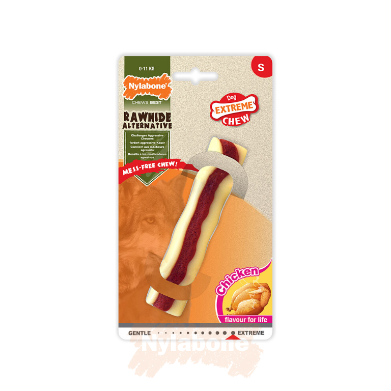 Nylabone Extreme Chew Roll Rawhide Dog Chew | Chicken