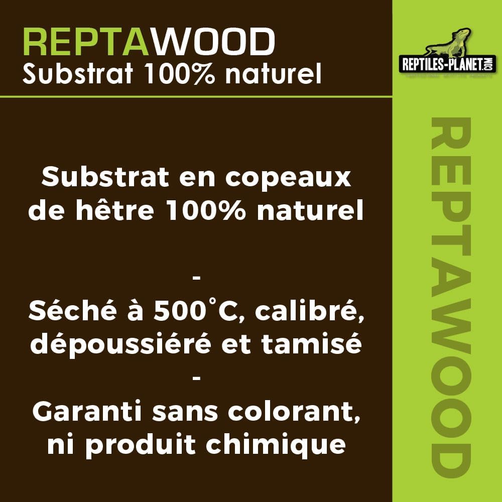 REPTILES PLANET Substrato para terrário Reptawood 18L