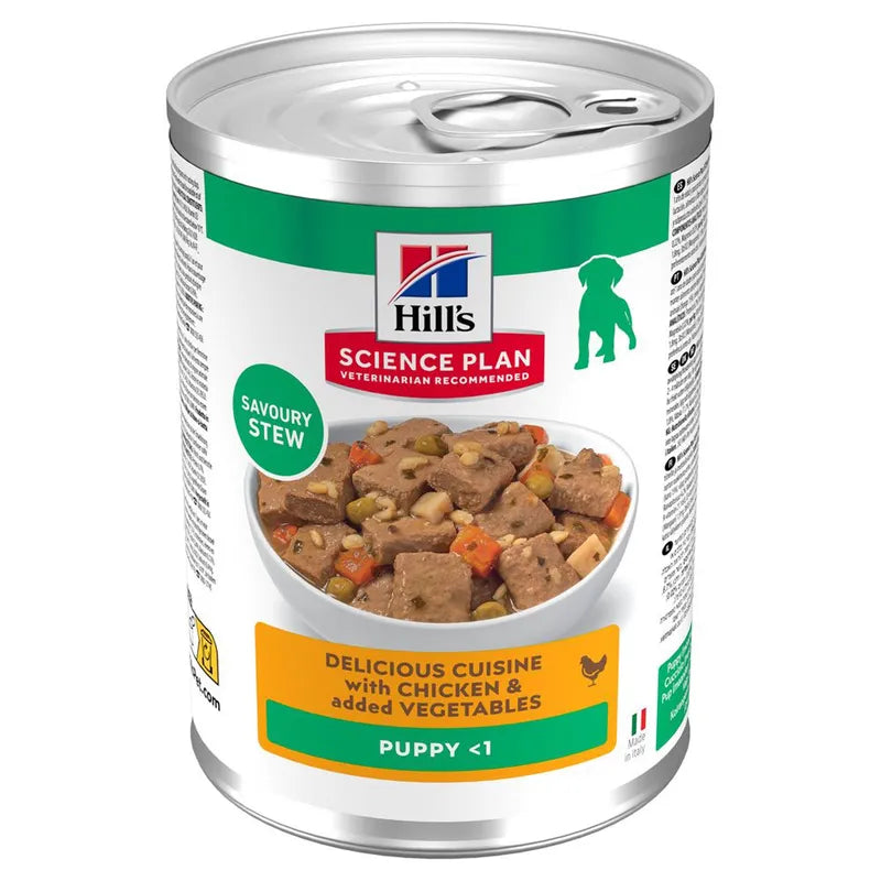 Hill's Science Plan Alimento húmido guisado para cachorro - Frango e legumes
