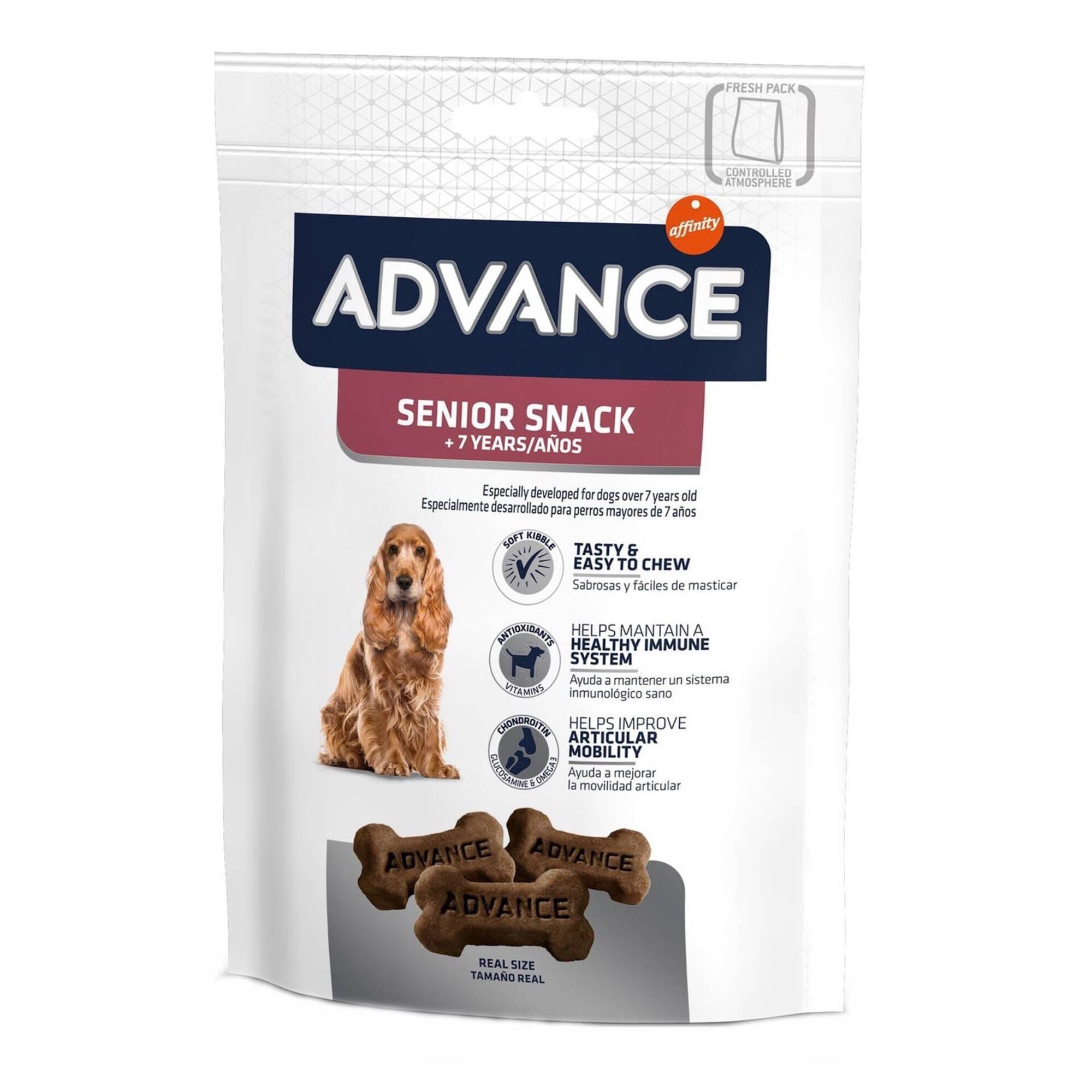 Advance Snack para Cão Sénior +7 anos 150 g - DOGGIE STORE