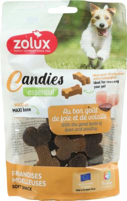 Candies Dog Snack - Maxi Bone Two Flavours Liver & Poultry