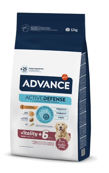 Advance Dog Food Maxi Senior +6 Chicken & Rice | 14 kg