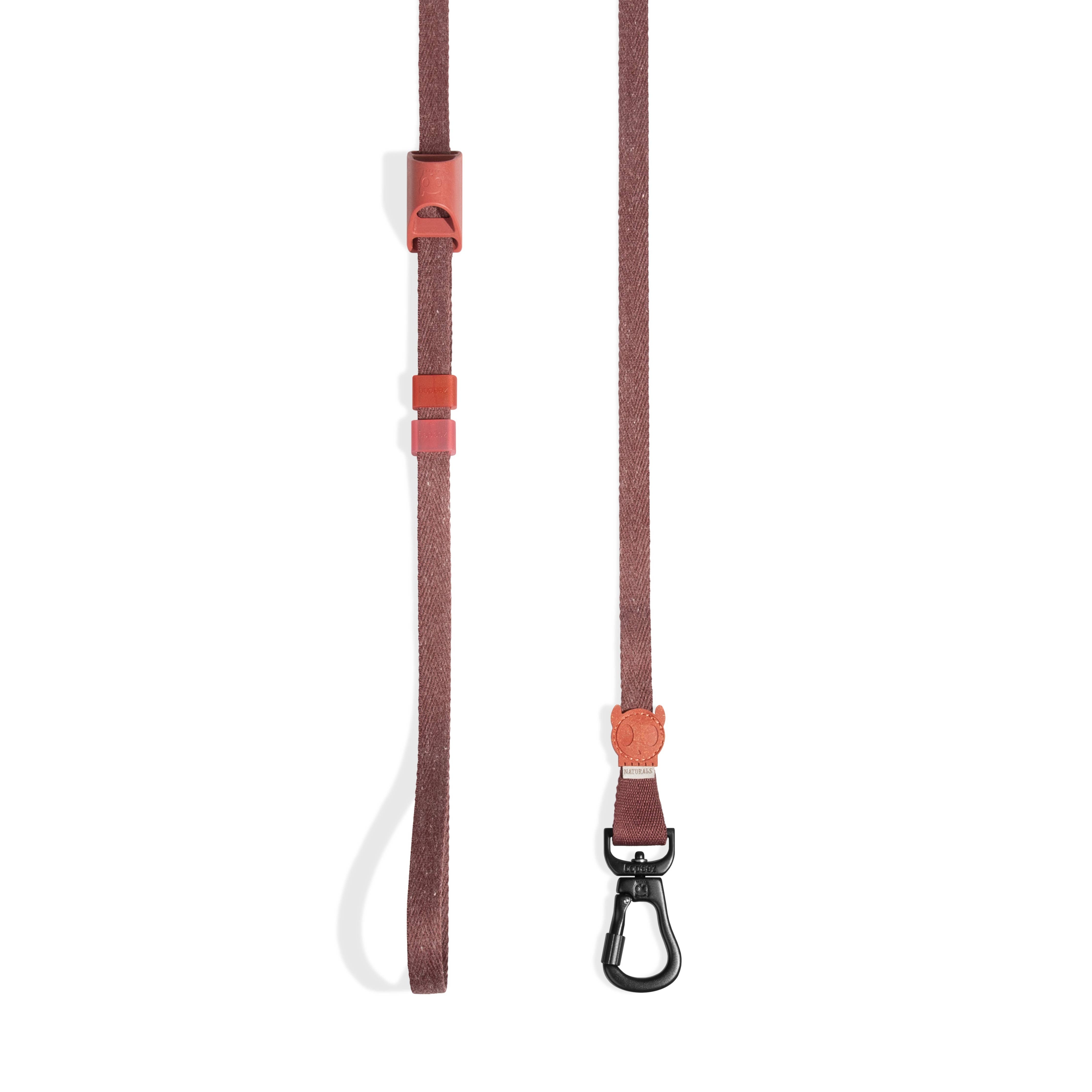 Trela extensível Long Leash Naturals 2.0 Cacau: Tamanho único