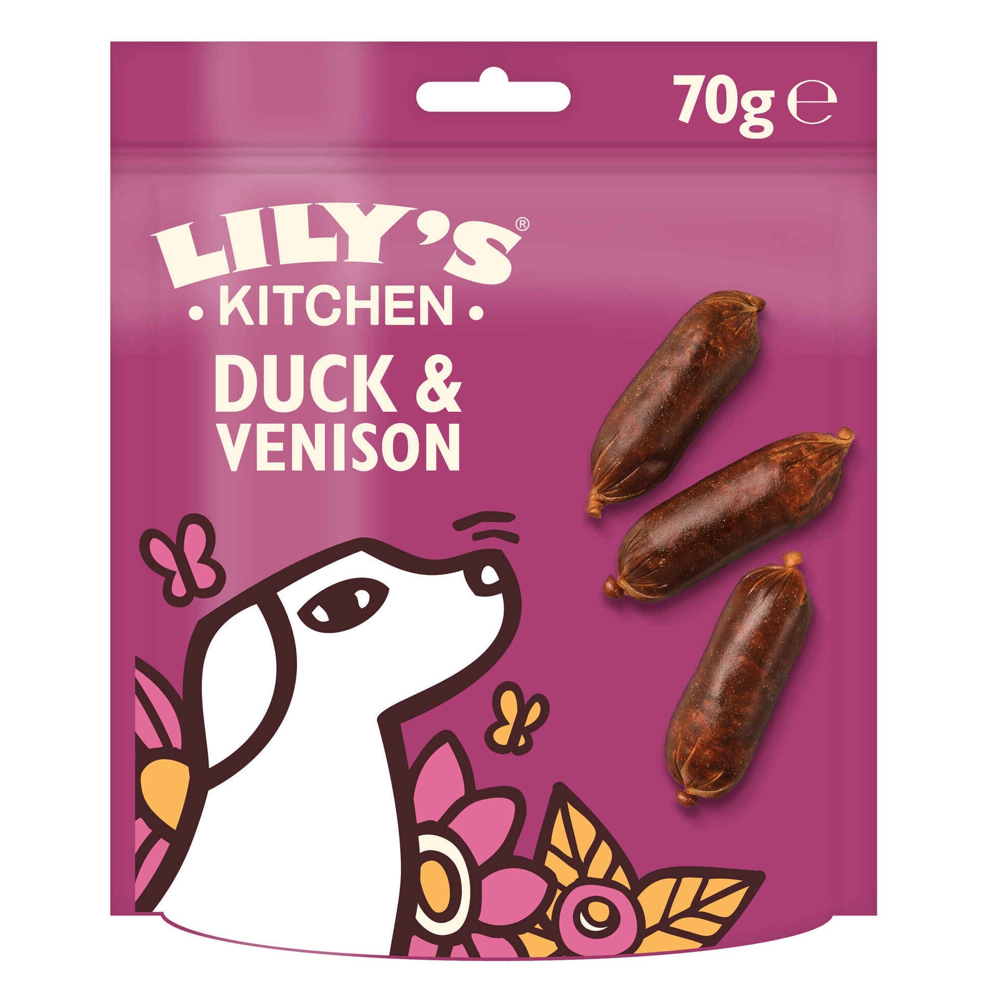 LILY'S KITCHEN® Duck and Venison Sausages Dog Snack | 70 g