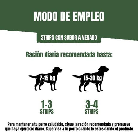 Adventuros Strips Veado Selvagem |  90 g - DOGGIE STORE