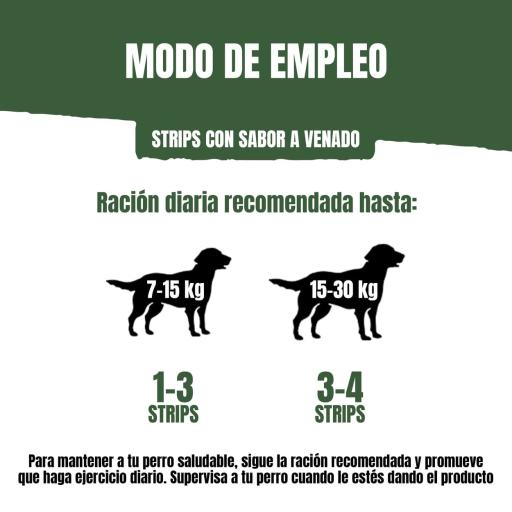 Adventuros Strips Veado Selvagem |  90 g - DOGGIE STORE