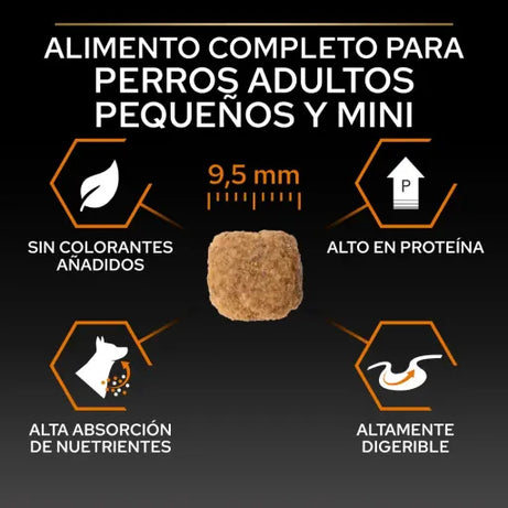 Pro Plan Dog Small & Mini Adult Chicken - Ração seca para cão adulto de porte pequeno e mini - Frango