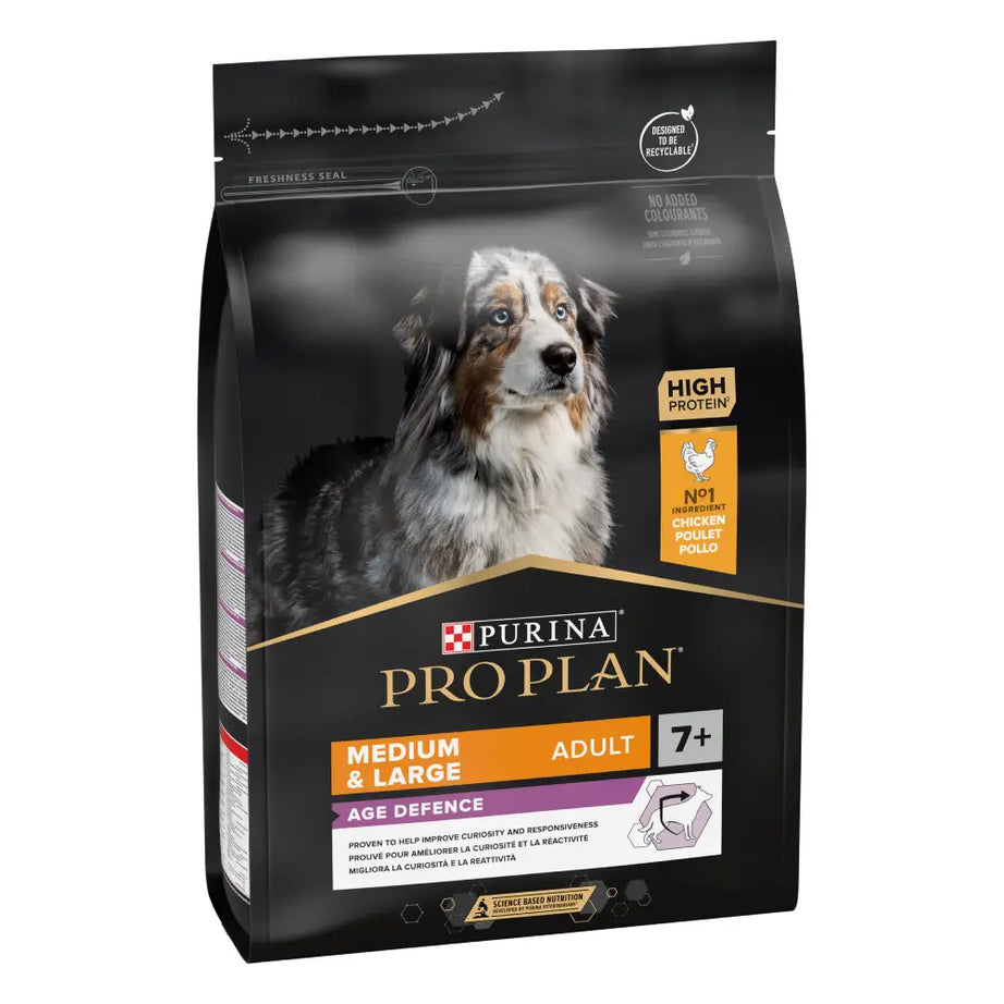 Pro Plan Dog OptiAge Medium & Large Adult 7+ Chicken - Ração seca para cães de porte médio e grande +7 anos - Frango