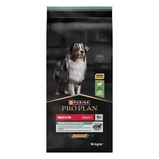 Pro Plan Dog OptiDigest Medium Adult Sensitive Digestion Lamb - Ração seca para cão adulto médio com sensibilidade digestiva - Borrego