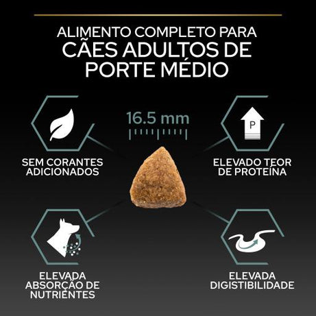 Pro Plan Dog OptiDigest Medium Adult Sensitive Digestion Lamb - Ração seca para cão adulto médio com sensibilidade digestiva - Borrego