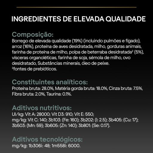 Pro Plan Dog OptiDigest Large Robust Adult Sensitive Digestion Lamb | 14 Kg - Ração seca para cão adulto grande e robusto com sensibilidade digestiva - Borrego