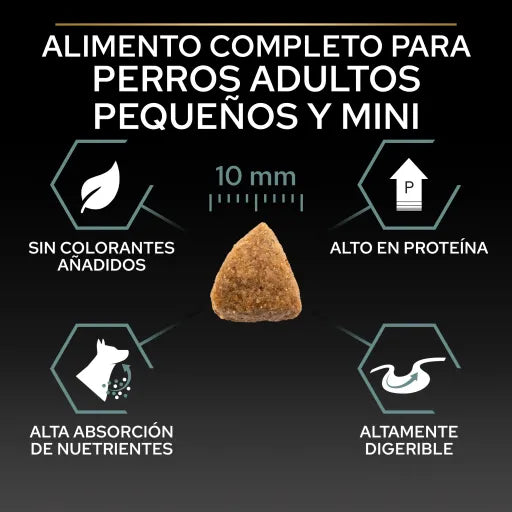 Pro Plan Dog Small & Mini Adult Sensitive Digestion Lamb - Ração seca para cão adulto pequeno e mini com sensibilidade digestiva - Cordeiro