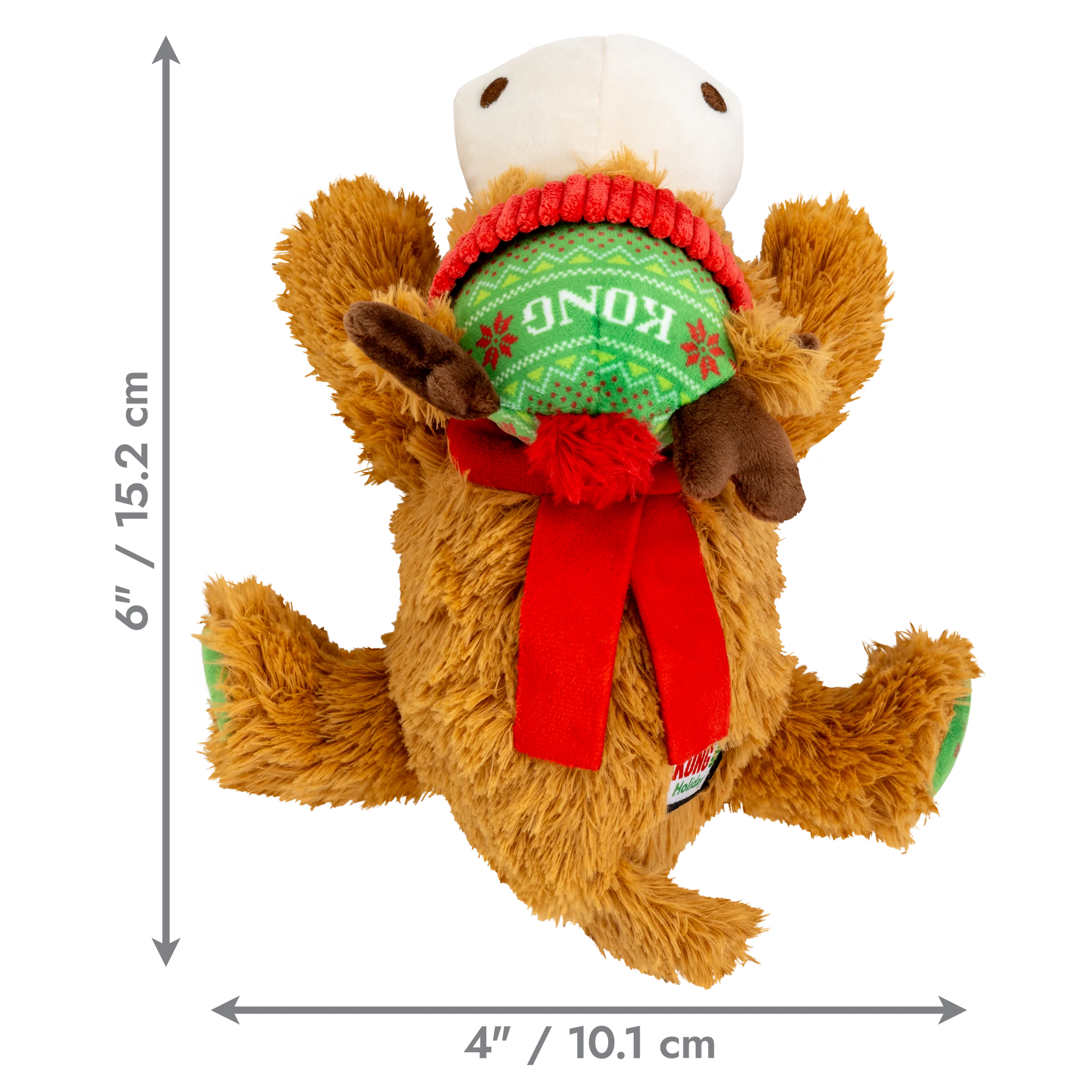 KONG Holiday Cozie™ Reindeer – Brinquedo de Peluche para Cão, M