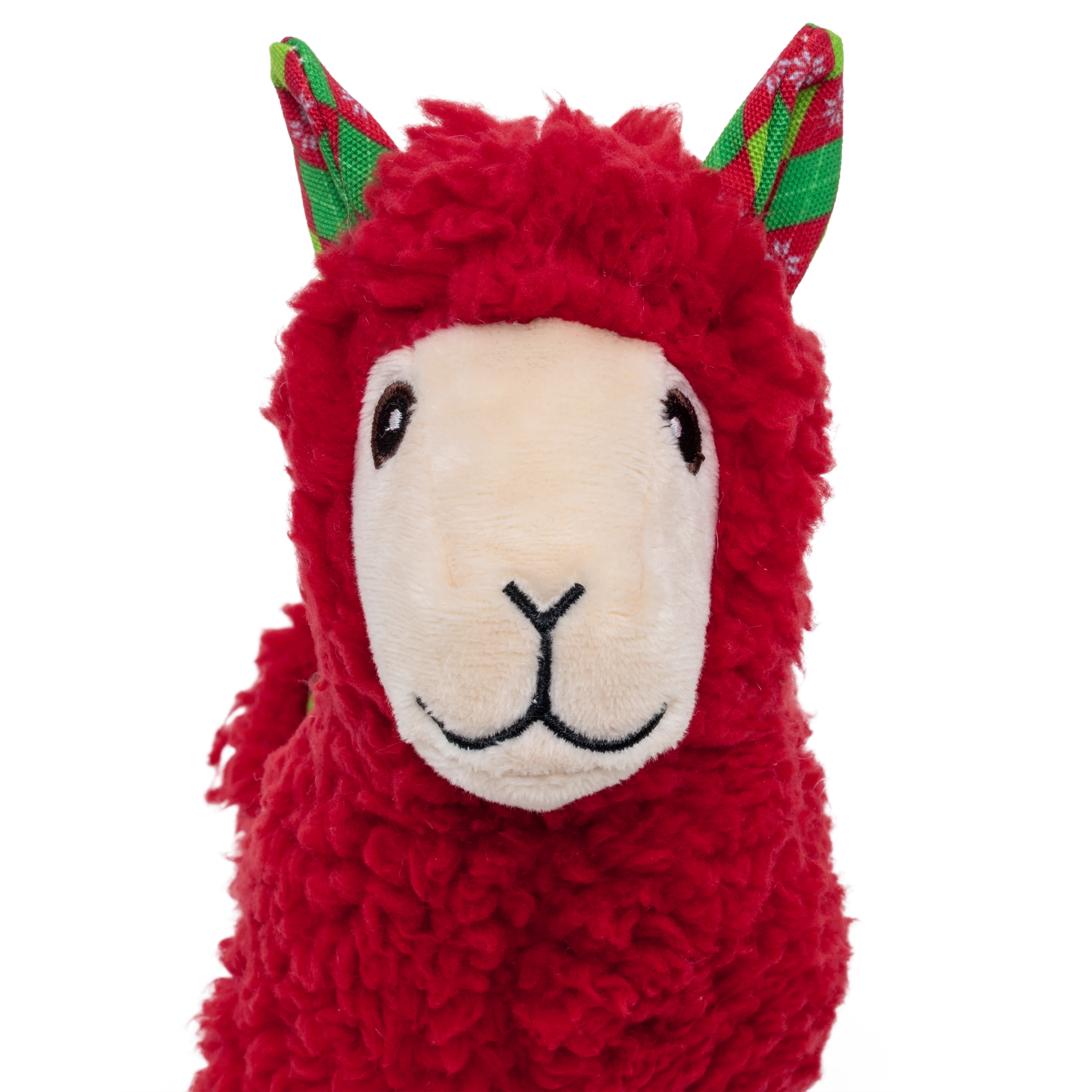 KONG Holiday Sherps Llama Red Medium - Brinquedo de Natal para Cão