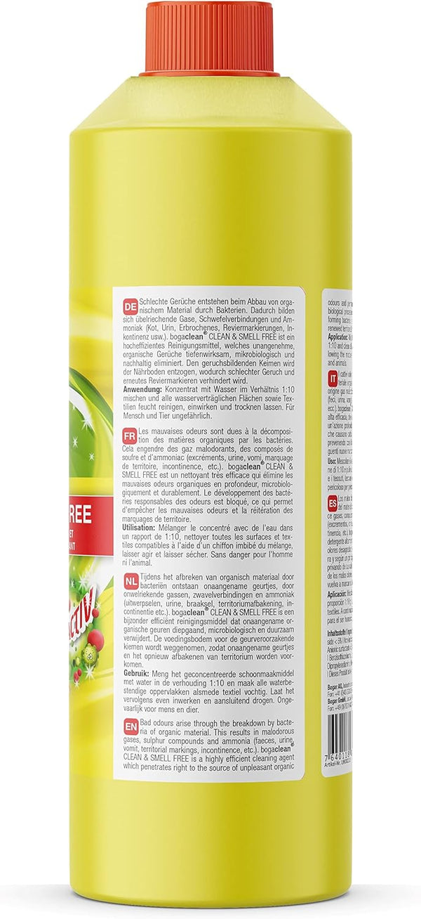 bogaclean Clean and Smell Free - Concentrated cleaning agent 1000 ml
