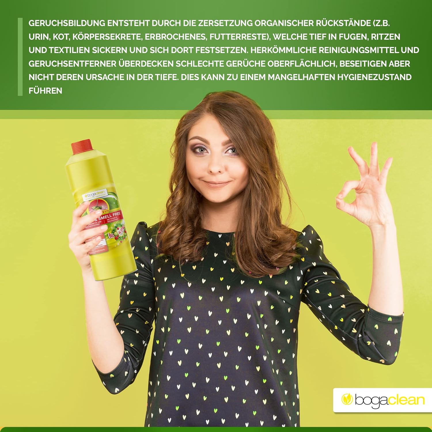 bogaclean Clean and Smell Free - Concentrated cleaning agent 1000 ml