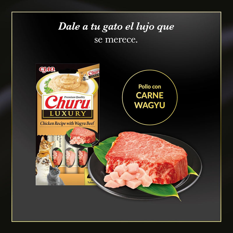 CHURU CAT LUXURY CHICKEN WITH WAGYU RECIPE | 4X14g