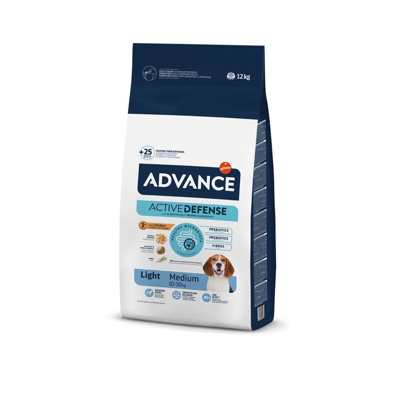 Advance Ração Cão Medium Light Frango & Arroz - DOGGIE STORE