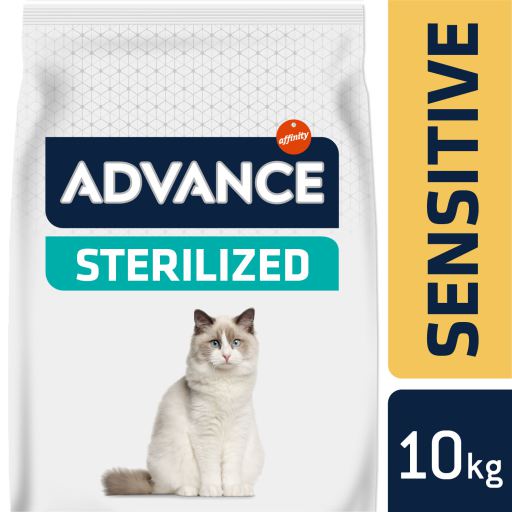 Advance Sterilized Sensitive Adult Cat com Salmão & Cevada - DOGGIE STORE