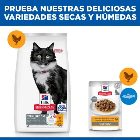 Hills Science Plan Sterilised Mature Adult 7+ Cat with Chicken | 1.5 kg