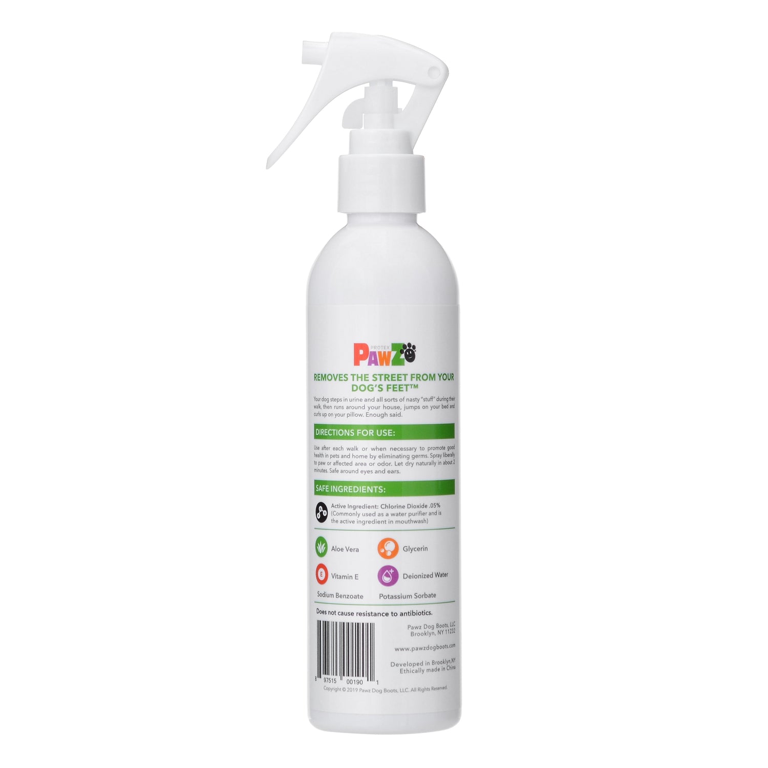 Spray desinfectante para patas Sanipaw Paw Care 236 ml 
