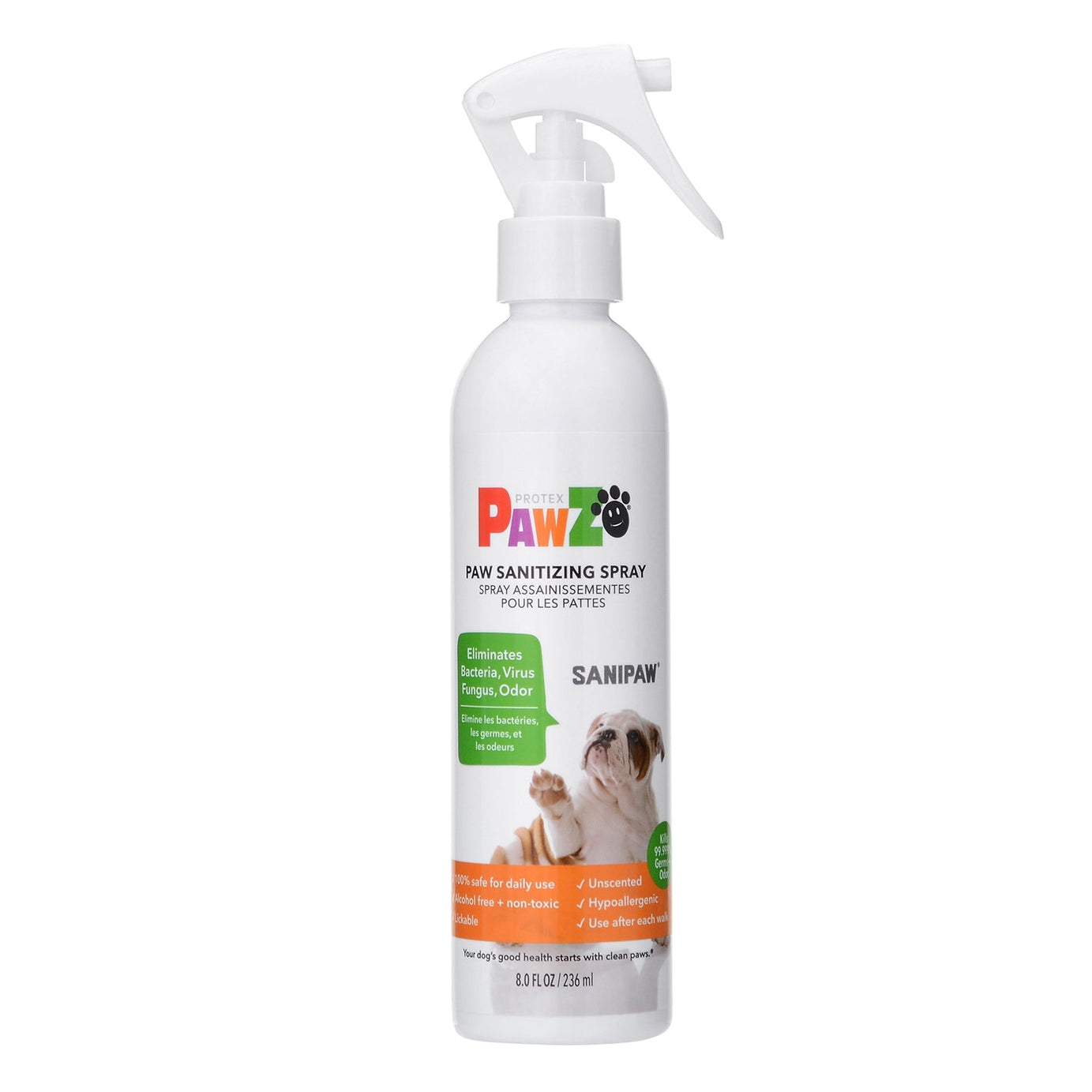 Spray desinfectante para patas Sanipaw Paw Care 236 ml 