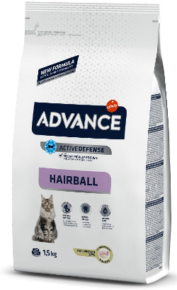 Advance Cat Hairball | Turkey & Rice  | 1,5 kg - DOGGIE STORE