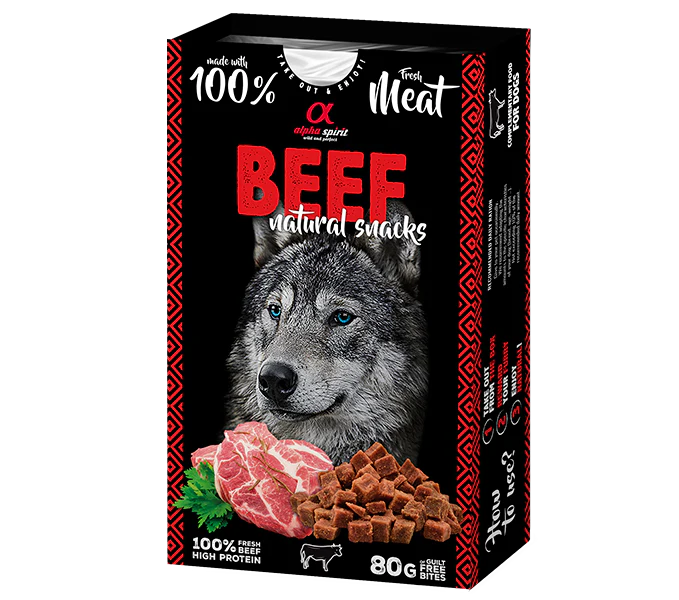 Alpha Spirit Natural Snack - Beef 80g