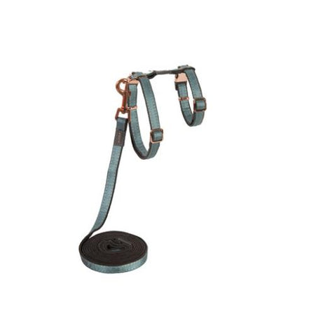 Rogz UrbanCat Control Harness + Lead, Turquoise