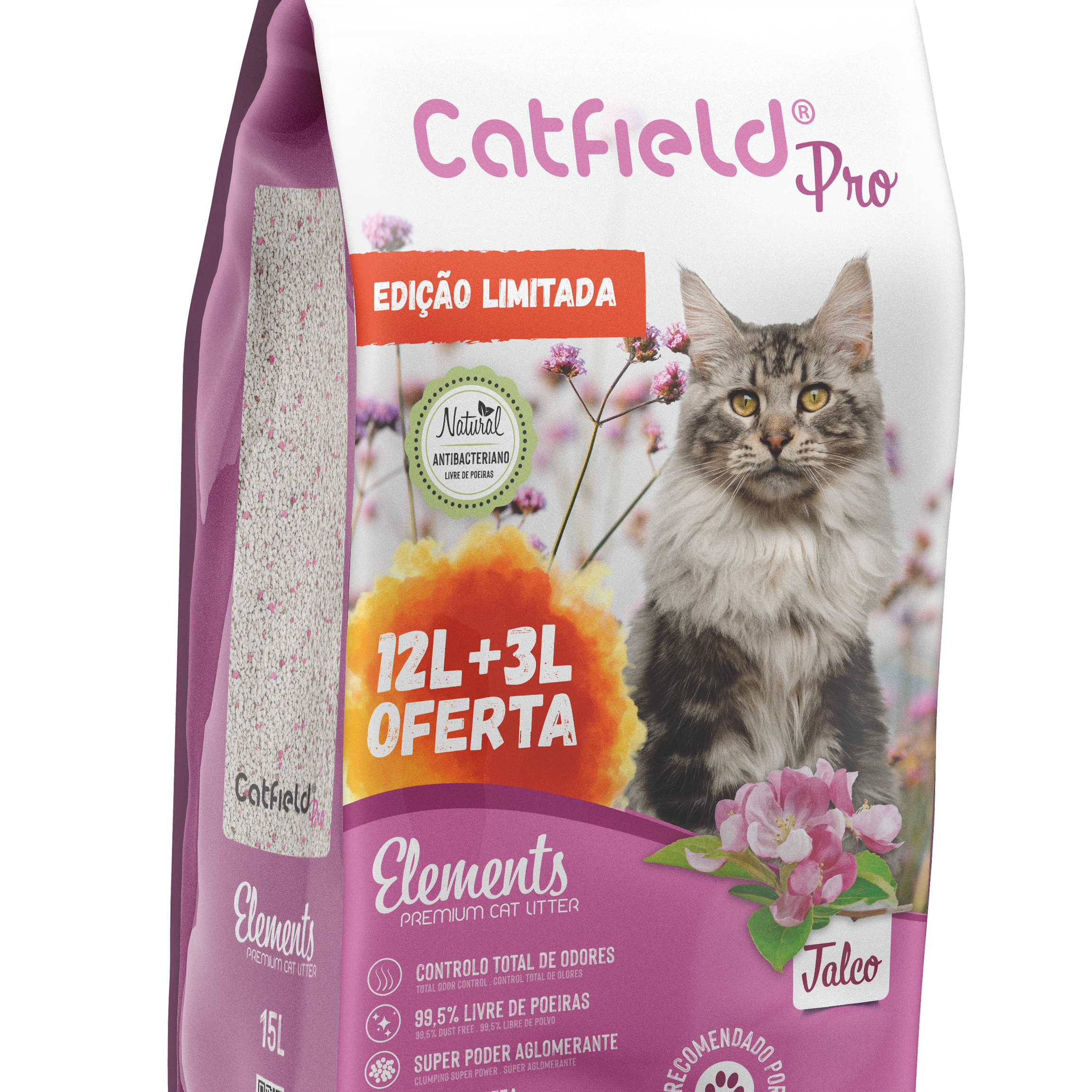 Catfield Premium Pro Talco Areia Aglomerante para gatos -  Edição Limitada