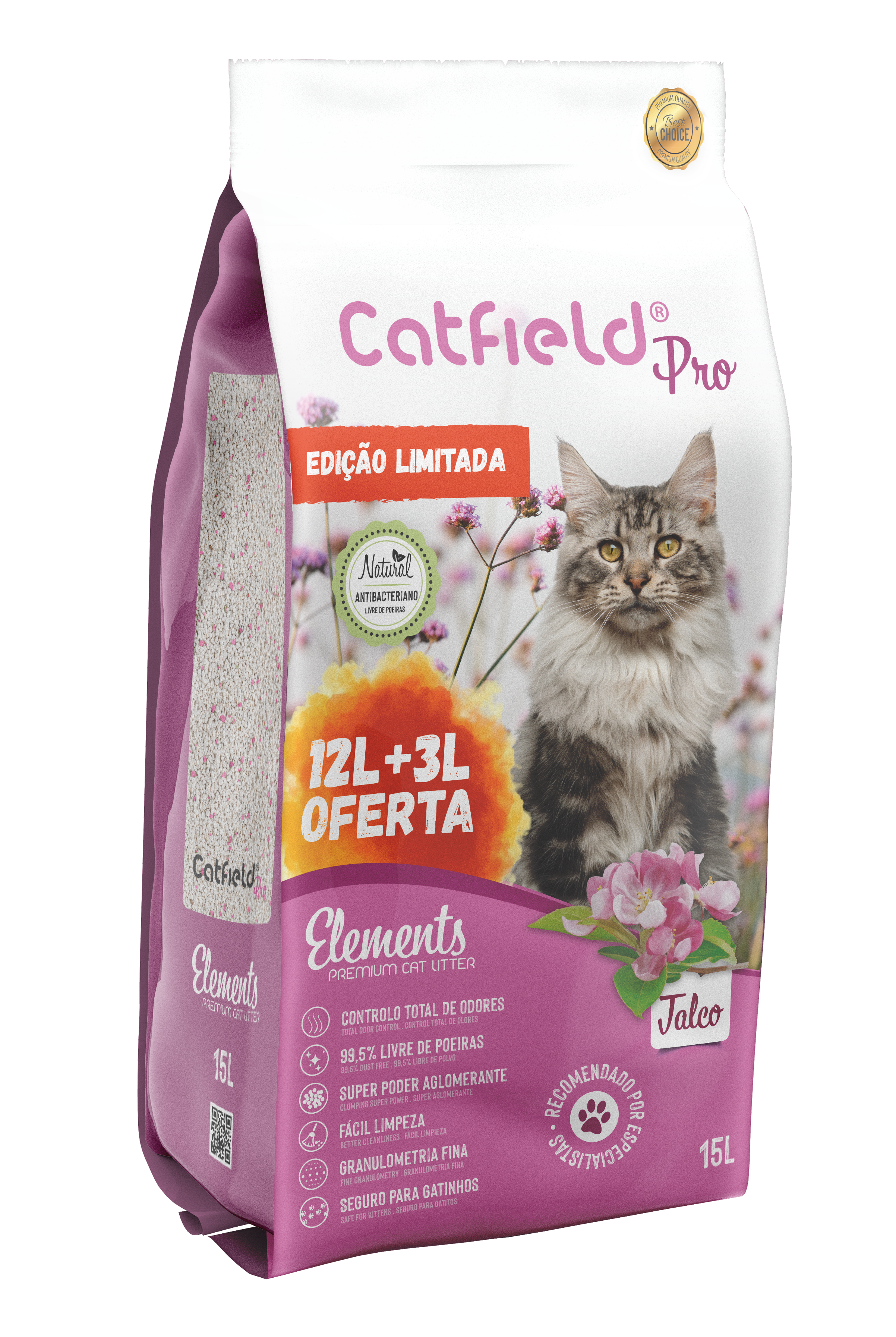 Catfield Premium Pro Talco Areia Aglomerante para gatos -  Edição Limitada