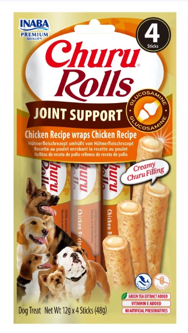 Churu Dog Rolls Joint Support | 4 x 12g Frango