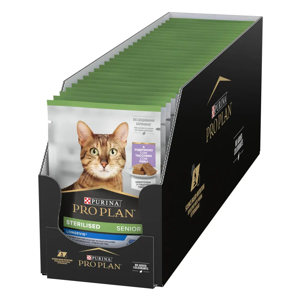 Pro Plan Cat Sterilised 7+ with Turkey Terrine | Wet (Pouch) | 26 x 75 g