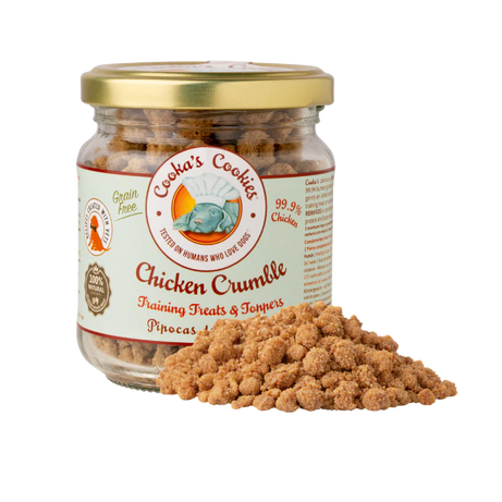 Cooka's Cookies suplemento alimentar para cães e gatos - Chicken Crumble 80g