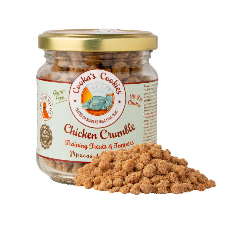 Cooka's Cookies suplemento alimentar para cães e gatos - Chicken Crumble 80g