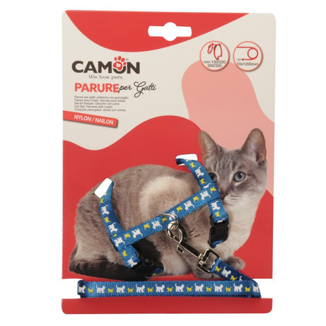 Peitoral com Trela para Gato em Nylon