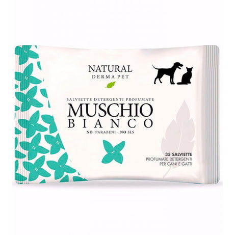 TOALHITAS NATURAL DERMA PET MUSCHIO BIANCO