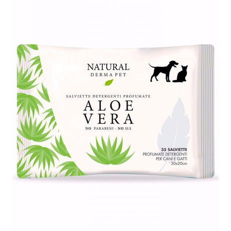 TOALHITAS NATURAL DERMA PET ALOE VERA